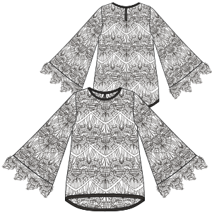 Fashion sewing patterns for LADIES Shirts Shirt 7032